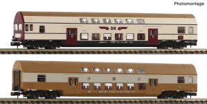 Fleischmann 6260074 - N - 2-tlg. Set Doppelstockwagen, DR, Ep. IV - Set 1